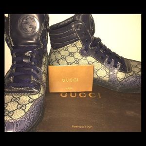 🔥⚠️HI-TOP GUCCI SHOES👟MADE IN ITALY‼️🇮🇹